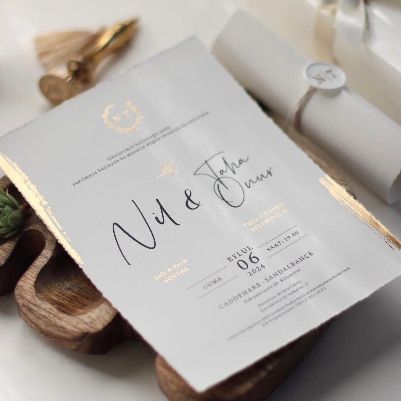 Faire-part en boîte « Lys »