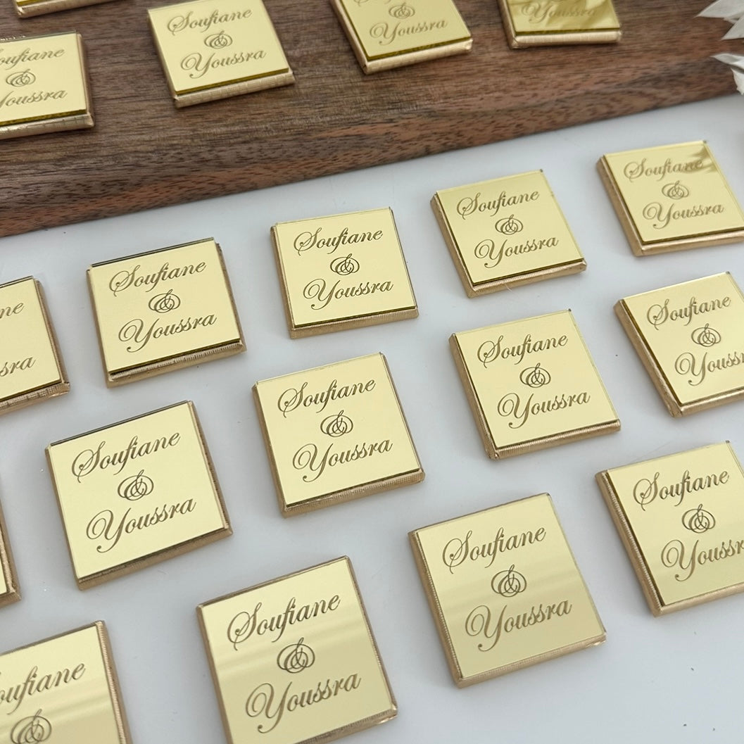 Chocolat personnalisé « miroir »