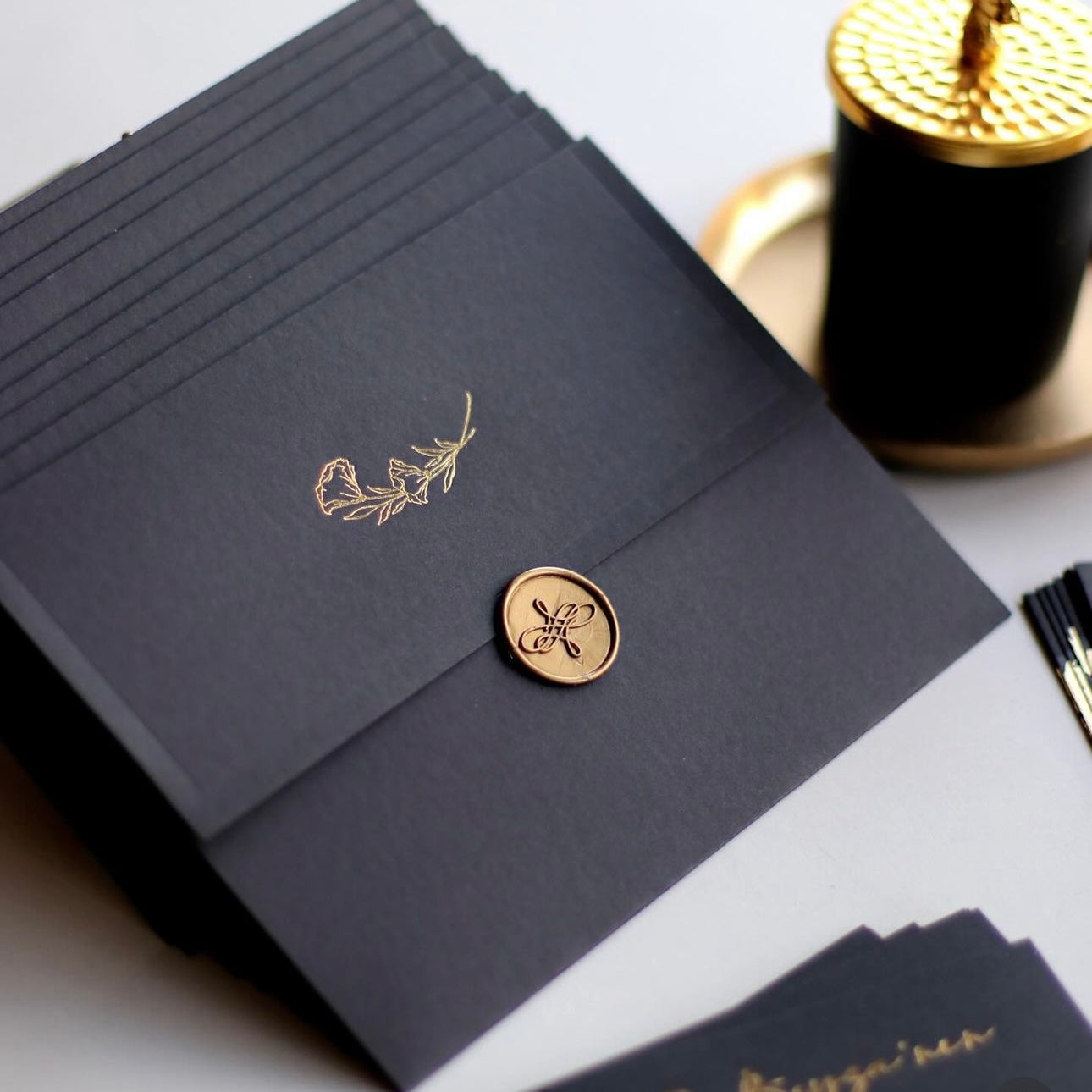Faire-part « Gold & Black »