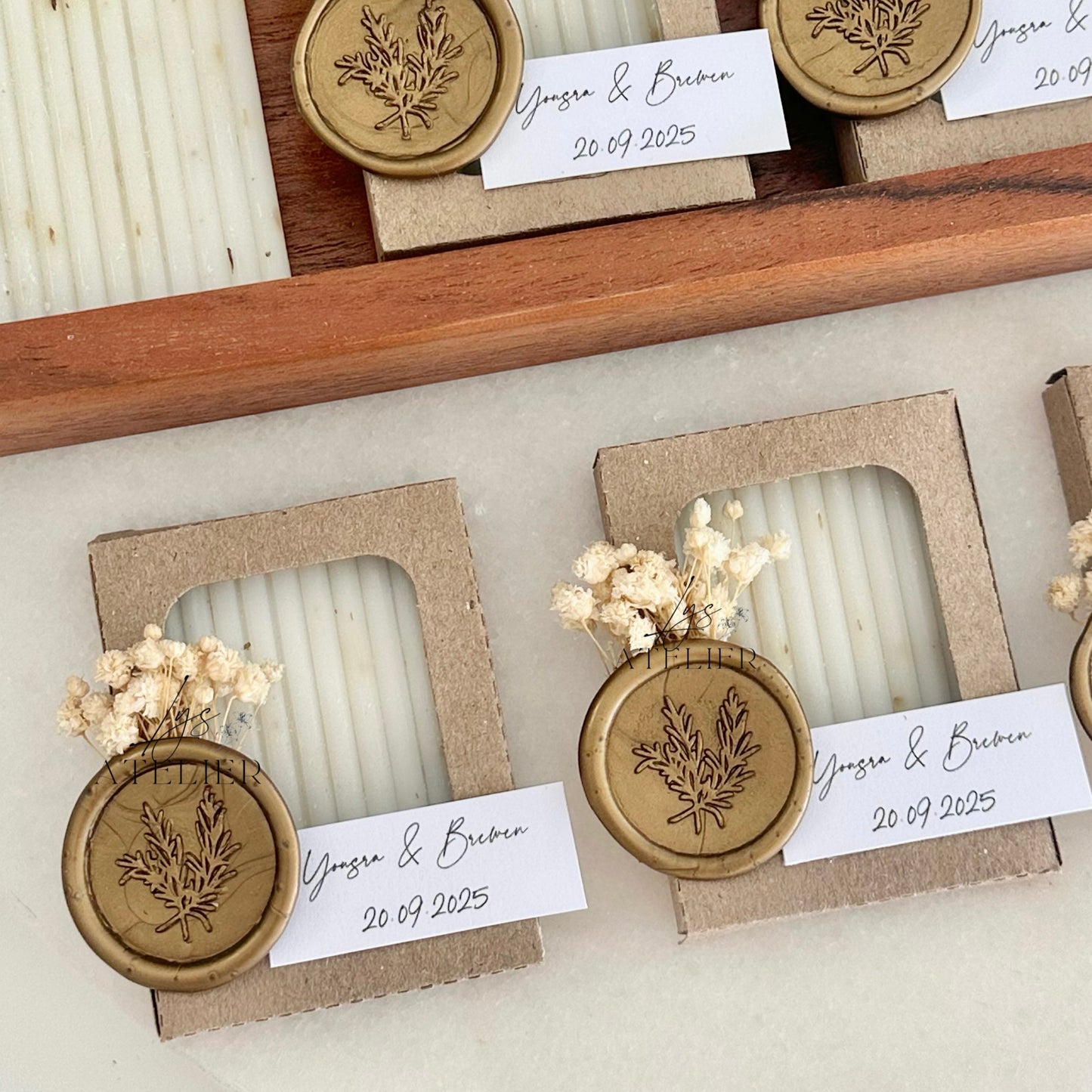 Savon personnalisé en boîte