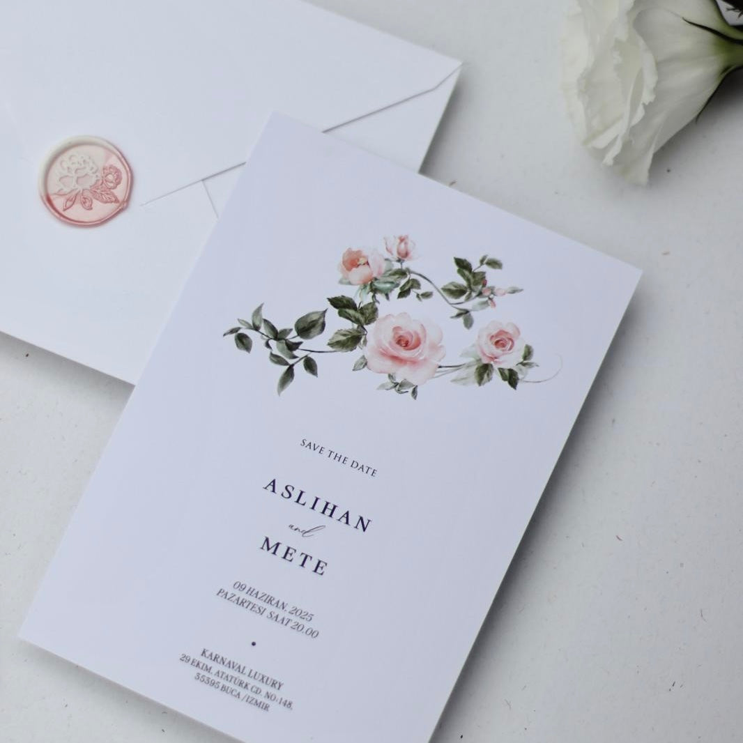 Faire-part « Rose »
