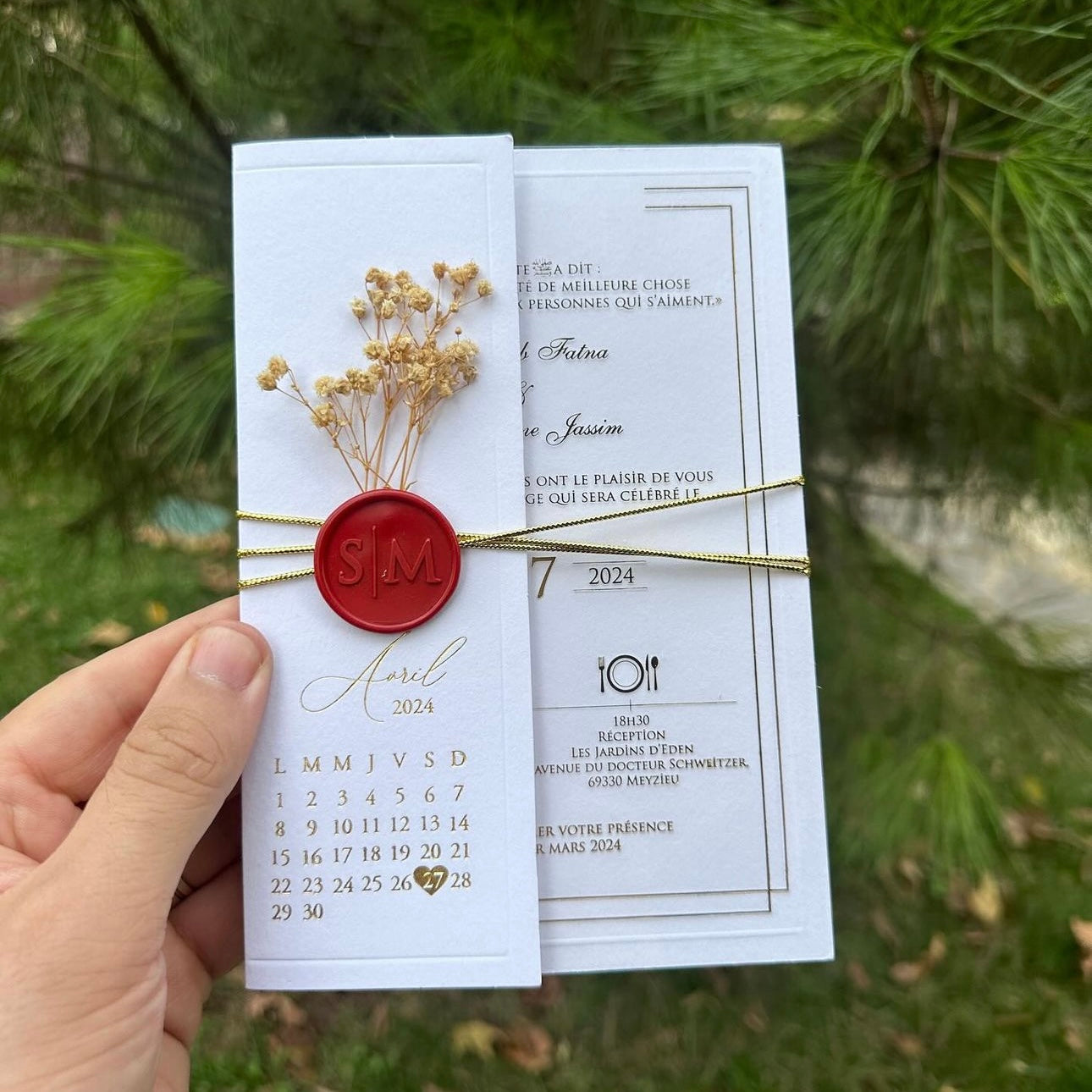 Faire-part « Calendrier »