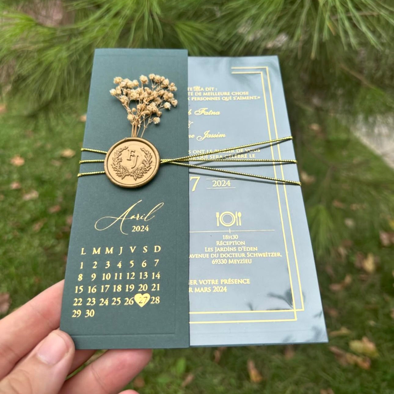 Faire-part « Calendrier »