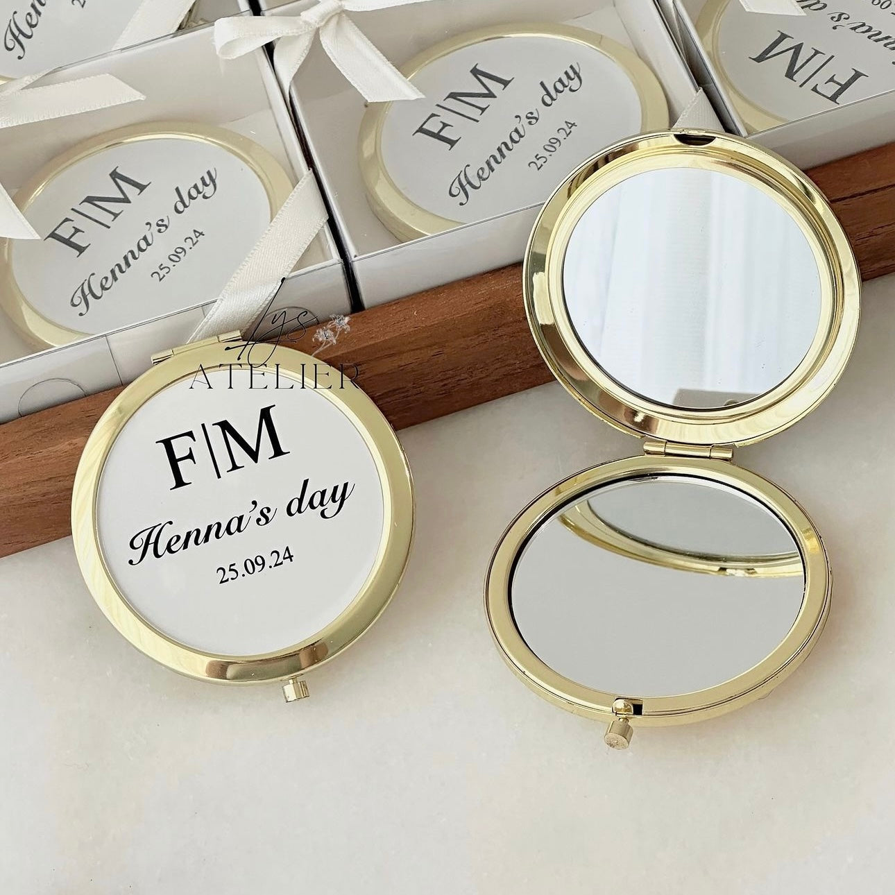 Miroir de poche personnalisé
