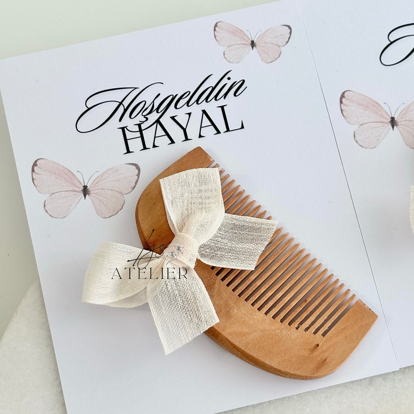 Carte de peigne personnalisée