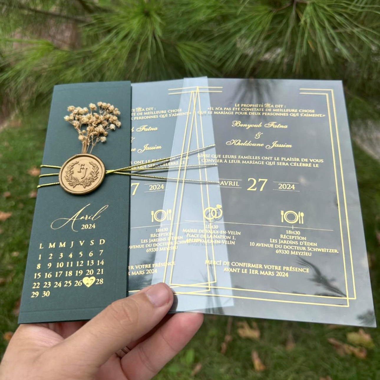 Faire-part « Calendrier »