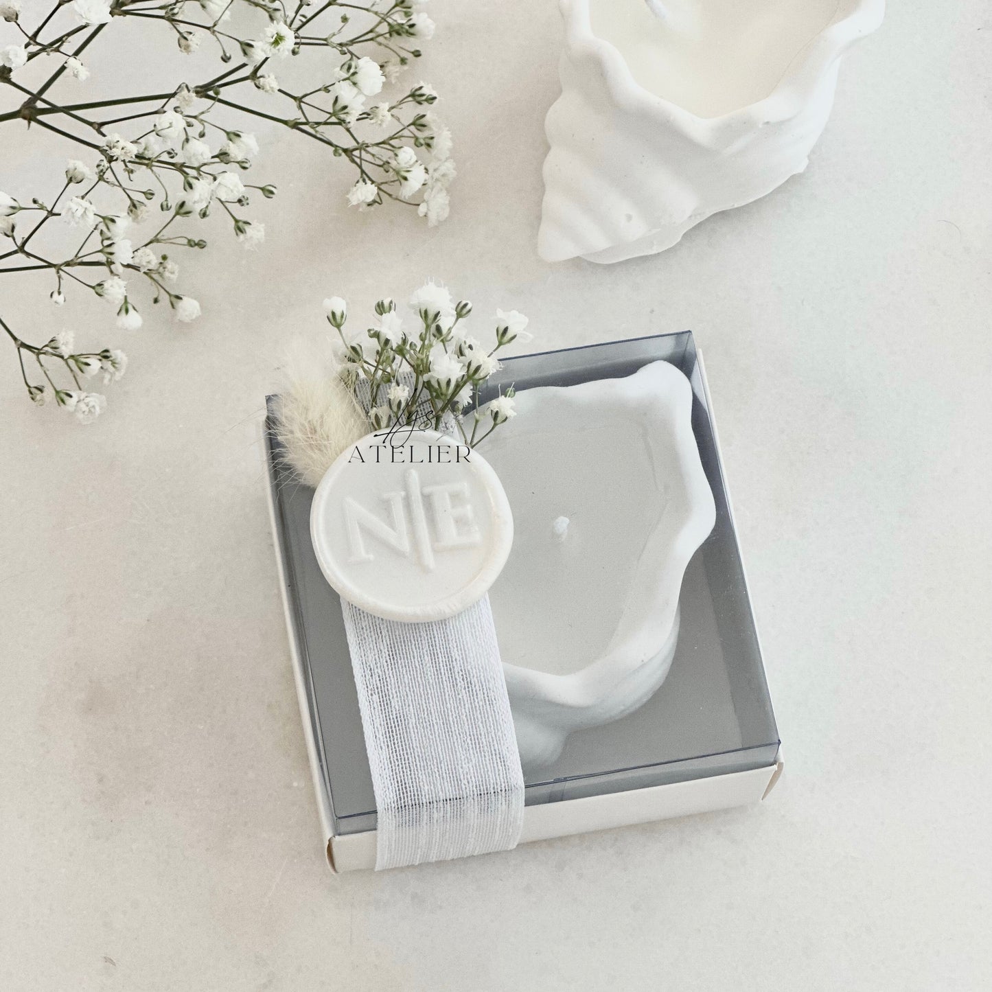 Bougie personnalisée « coquillage » 🐚