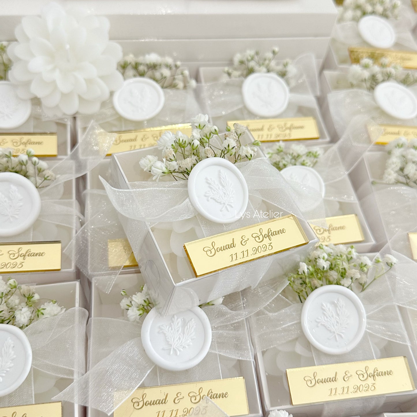Personalized “flower” candle