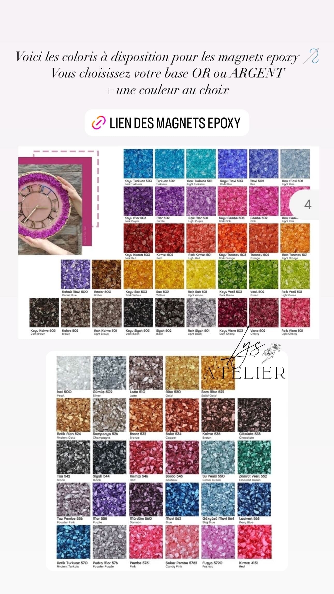 Magnet epoxy strass en boîte