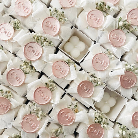 Bougie personnalisée « bubble »