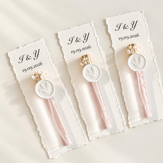 Fiole spray d’eau de Cologne Personnalisée sur Papier Handmade | Cadeau Invité Mariage & Henné