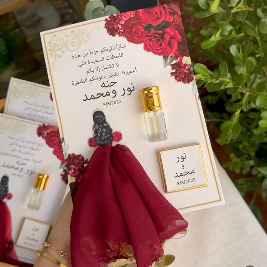 Carte musc tahara + chocolat + halay mendili