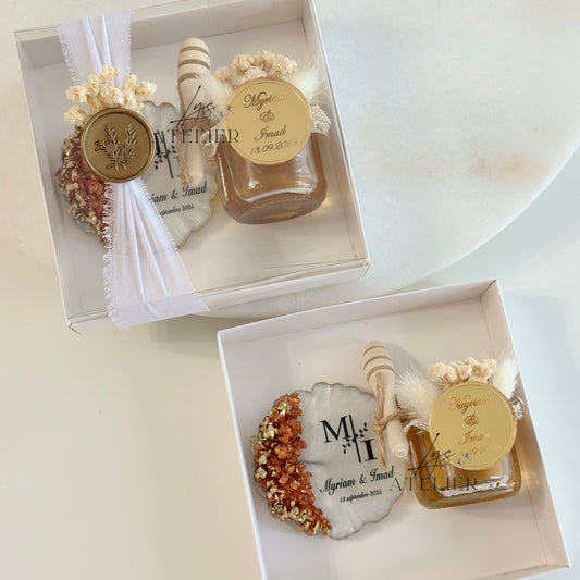 Coffret magnet epoxy + pot de miel 🍯
